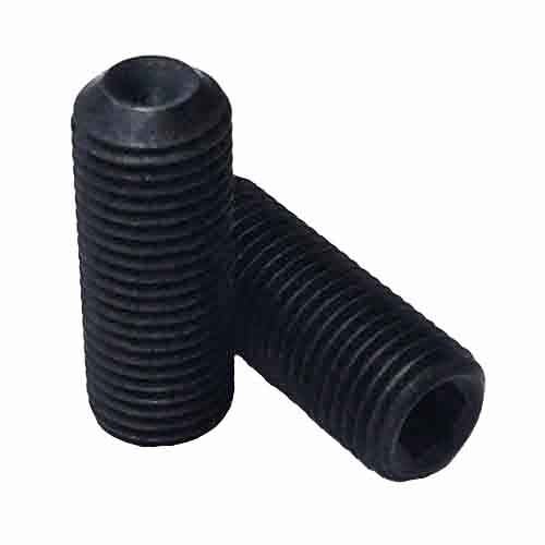 MSS10116 M10-1.0 X 16 mm Socket Set Screw, Cup Point, Fine, 45H, DIN 916, Black Oxide